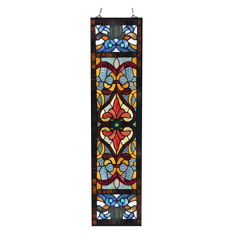 Astoria Grand Stained Glass Window Panel & Reviews